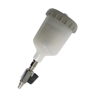 Godet plastique pour Jet20B, idéal pour beurre de cacao, colorants chocolat et solutions scintillantes Godet en plastique résistant jusqu’à 50°C, compatible pistolet Jet20B, pour préparations chocolatées et solutions scintillantes