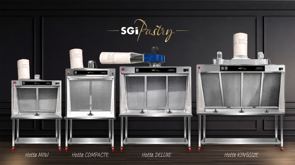 Visuel des 4 hottes SGI Pastry Visuel des 4 hottes SGI Pastry