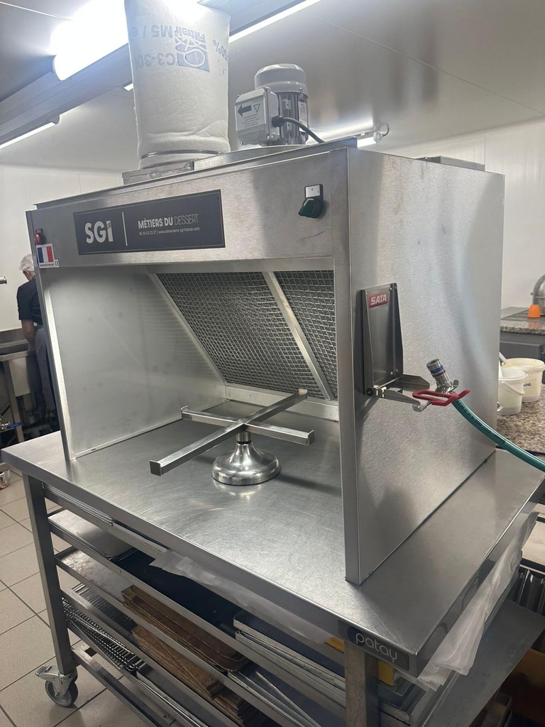 Hotte Mini Alimentaire 1m - Double filtration -  Cadres Tout Inox Nouvelle Génération