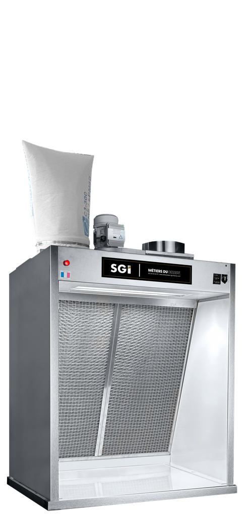 Hotte Compacte Alimentaire 1m - Double filtration -  Cadres Tout Inox Nouvelle Génération - 