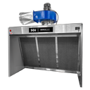 Hotte Deluxe alimentaire 1.5m - Double filtration - Cadres Tout Inox Nouvelle Génération - Triphasée