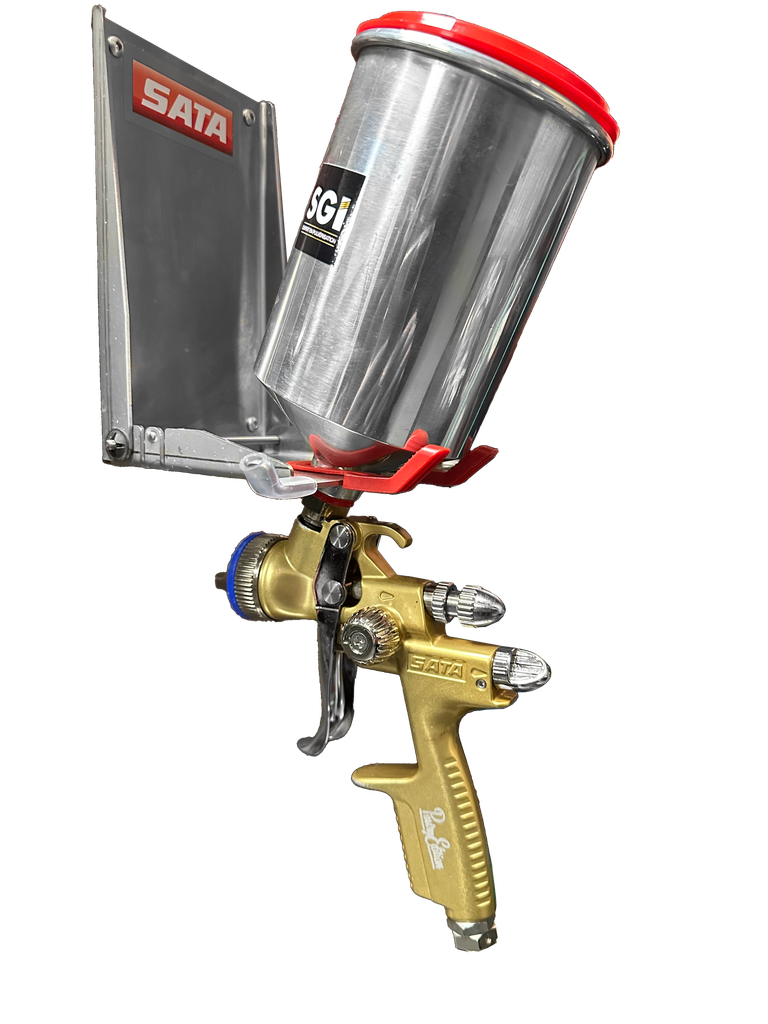 Support pistolet et accessoires pliable SATA en Inox