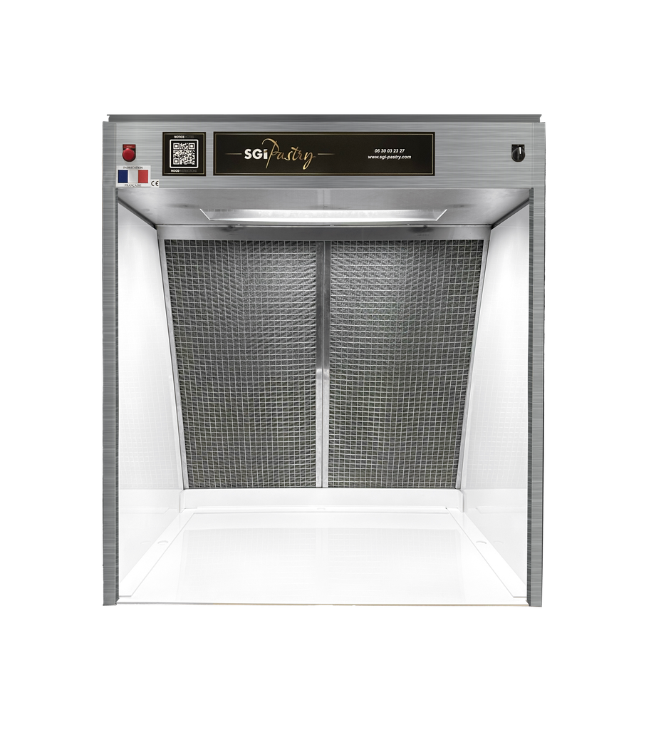 Hotte Compacte Alimentaire 1m - Double filtration -  Cadres Tout Inox Nouvelle Génération 
