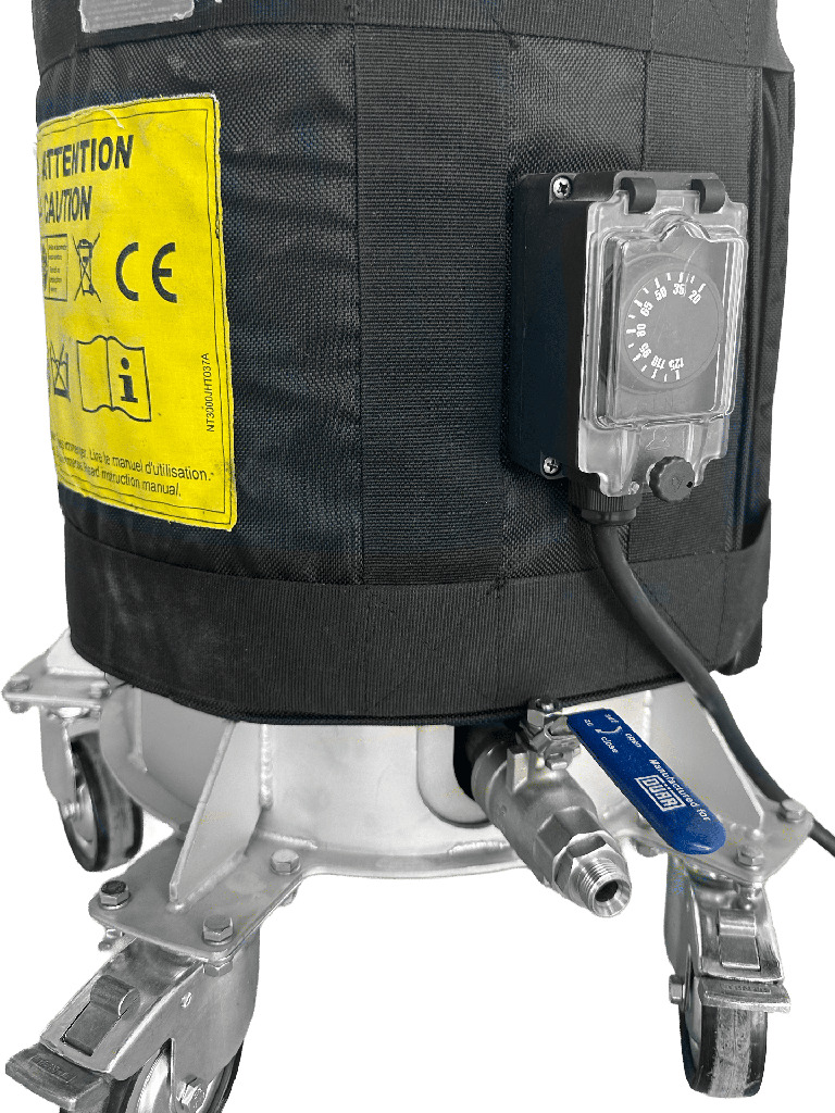 CUVE sous pression en Inox avec agitateur et double régulateur + ceinture chauffante - Cuve 20L -