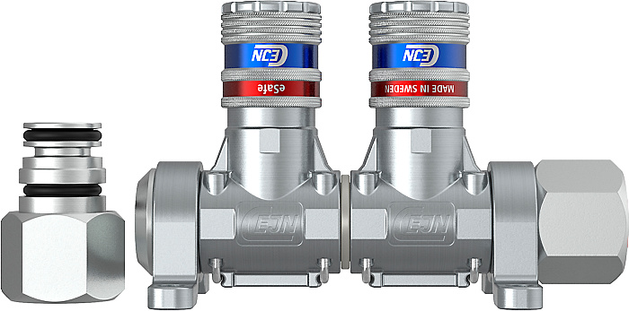 Multilink 2 Sorties - 1/2 femelle - coupleurs Euro eSafe