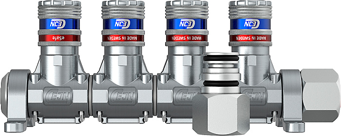 Multilink 4 sorties - 1/2 femelle - coupleurs Euro eSafe