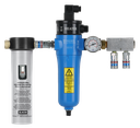 RECHAUFFEUR D’AIR "A55TH" avec thermomètre +  Filtre charbon actif SATA 101 - entrée Euro + double sortie d'air avec 2 coupleurs eSafe - 220 volt