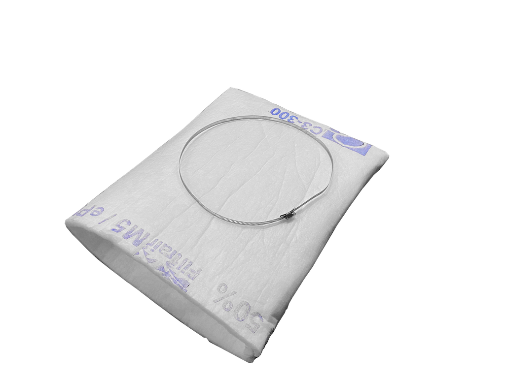 Kit : Chaussette pour Hotte 1500 DELUXE + Collier de serrage - Diamètre 315 mm - Longueur 800 mm 