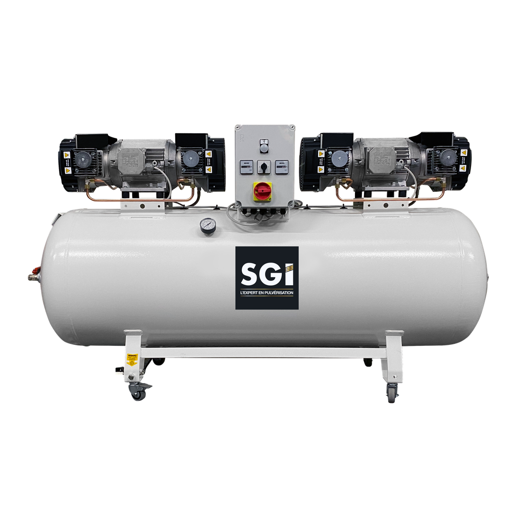 Compresseur BREVA 500L - Cuve Alimentaire - Triphasé 