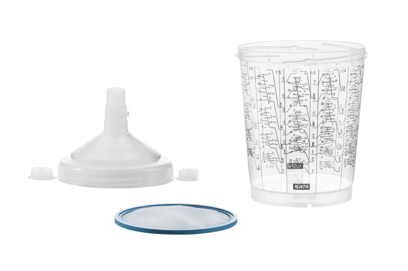 Godets SATA RPS 0.6 L, tamis plat 125 µm- Lot de 10 unités