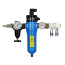 RECHAUFFEUR D’AIR "A55TH" avec thermomètre + Régulateur d'air - entrée Euro + double sortie d'air avec 2 coupleurs Euro eSafe - 220 volt