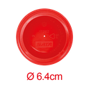 Lot de 3 couvercles en plastique pour godets aluminium 0,15 L