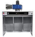 Hotte 1500 DELUXE alimentaire 1.5m - Double filtration - Cadres Tout Inox Nouvelle Génération - Triphasée
