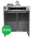 Hotte 1000 COMPACTE Alimentaire 1m - Double filtration - Cadres Tout Inox Nouvelle Génération + Démonstration Incluse 