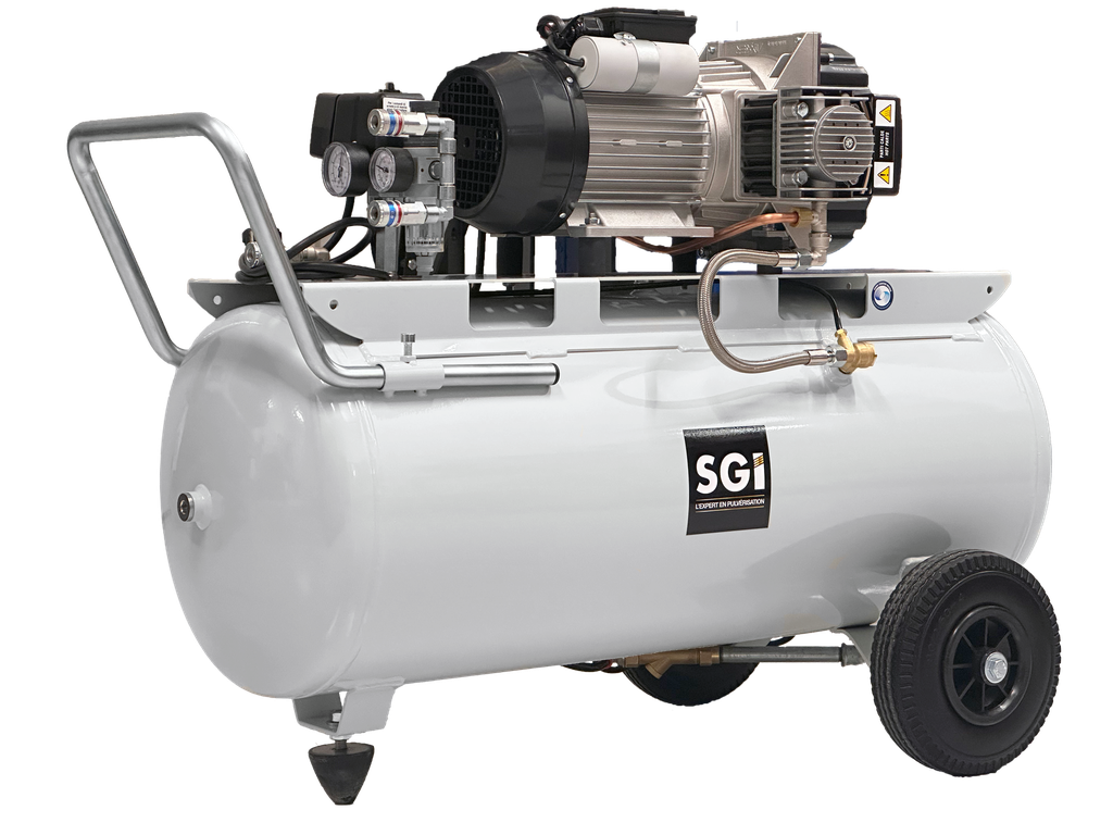 Compresseur BREVA 100 L - Cuve alimentaire - Monophasé 