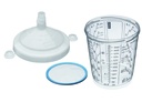 Godets SATA RPS 0,9 L - Tamis plat 125 µm - Lot de 50 pièces
