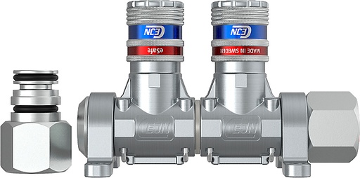 [199029202] Multilink 2 Sorties - 1/2 femelle - coupleurs Euro eSafe