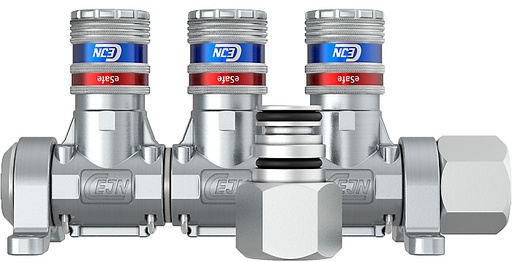 [199029203] Multilink 3 sorties - 1/2 femelle - coupleurs Euro eSafe