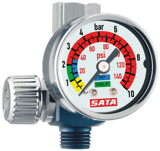 [27771P] SATA Régulateur d'air manuel 0-845 support avec affichage à aiguille. 