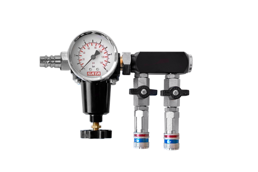 [PACKREGULPRESSIONEMBOUT2COUPLEURS] Pack Régulateur de pression - Entrée embout rapide EURO et sortie 2 coupleurs EURO eSafe