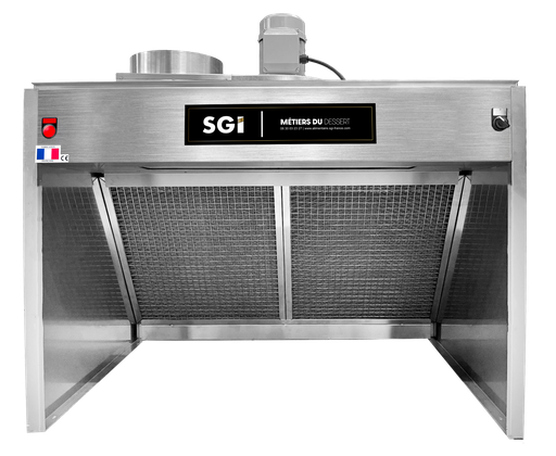 [HOT1000MINING] Hotte 1000 MINI alimentaire inox 1m - Double filtration - Cadres tout Inox Nouvelle Génération