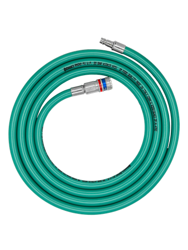 [409ALIM5S] Tuyau d'air alimentaire 5m avec coupleur eSafe Euro 9.5mm + embout Euro - SERTI